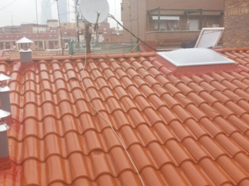 Impermeabilización de cubierta con teja cerámica